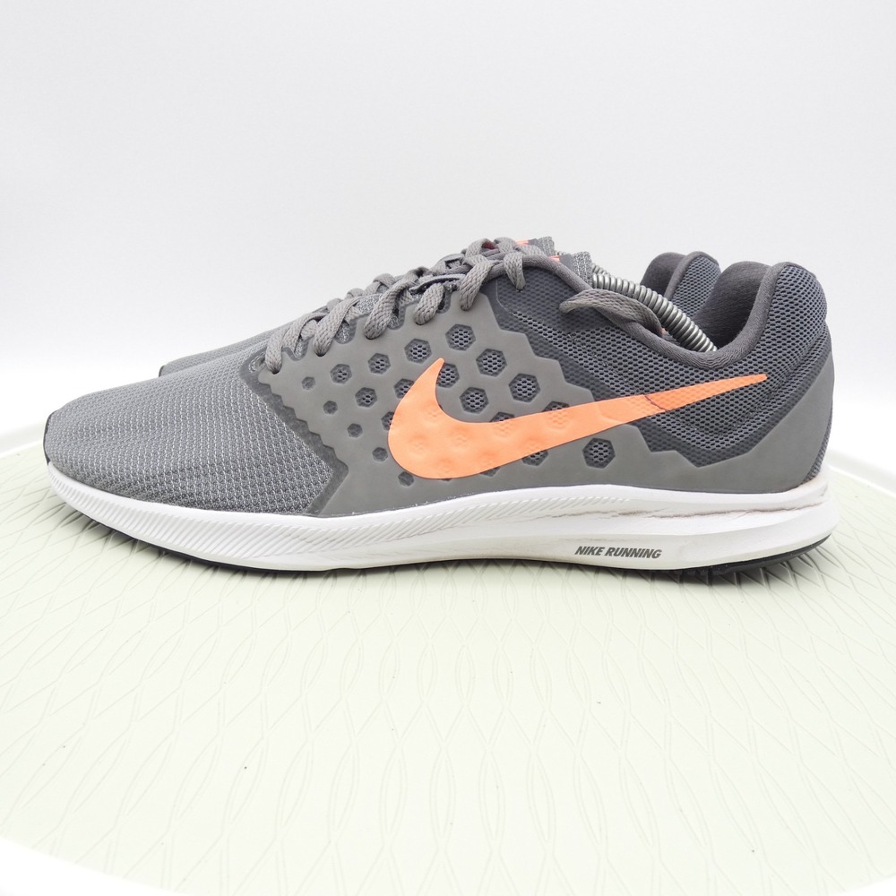 Nike Downshifter 7 852466-001 Womens 12 Running Shoes Gray Lava Glow Sneakers
